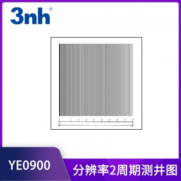 3nh镜头检测分辨率测试卡分辨率线性测试图分辨率周期测井图chart